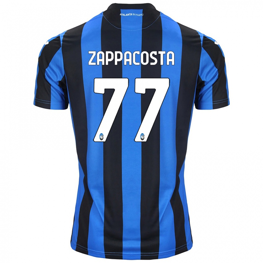 Criança Camisola Davide Zappacosta #77 Azul Preto Principal 2024/25 Camisa