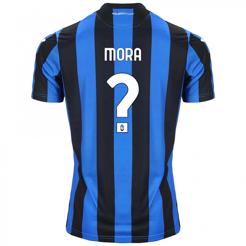 Criança Camisola Christian Mora #0 Azul Preto Principal 2024/25 Camisa