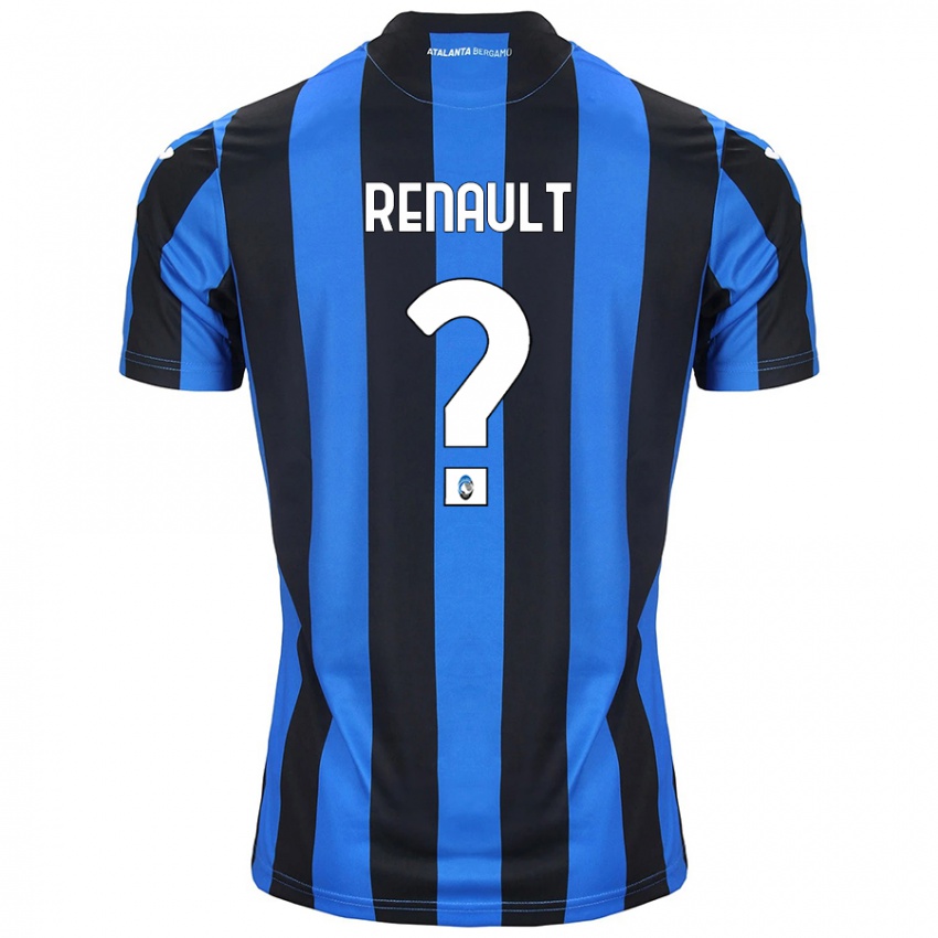 Criança Camisola Guillaume Renault #0 Azul Preto Principal 2024/25 Camisa