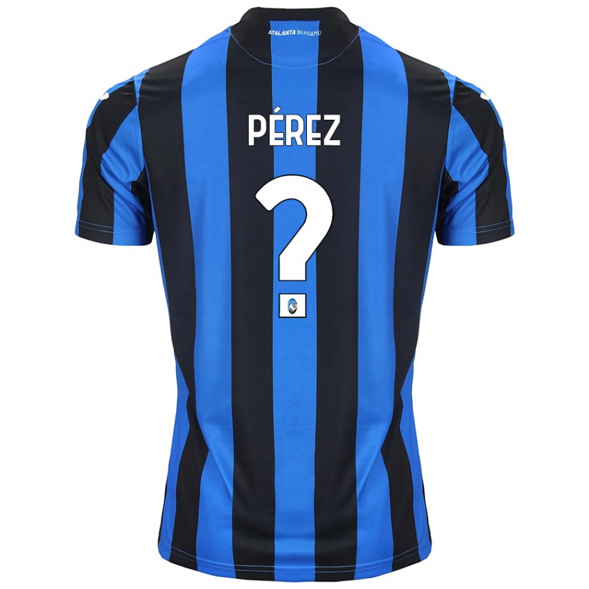 Criança Camisola David Pérez #0 Azul Preto Principal 2024/25 Camisa