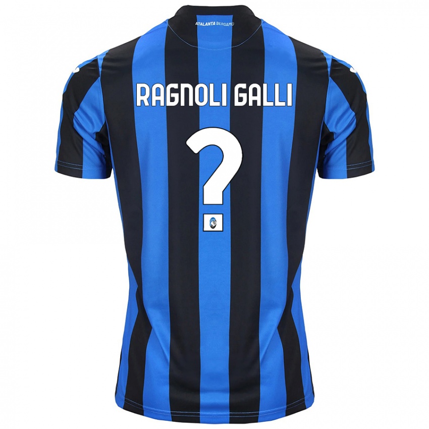 Criança Camisola Federico Ragnoli Galli #0 Azul Preto Principal 2024/25 Camisa