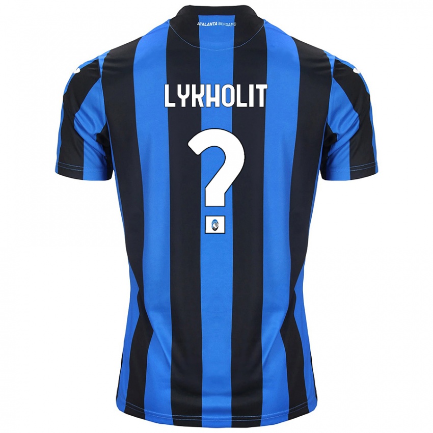 Criança Camisola Ivan Lykholit #0 Azul Preto Principal 2024/25 Camisa