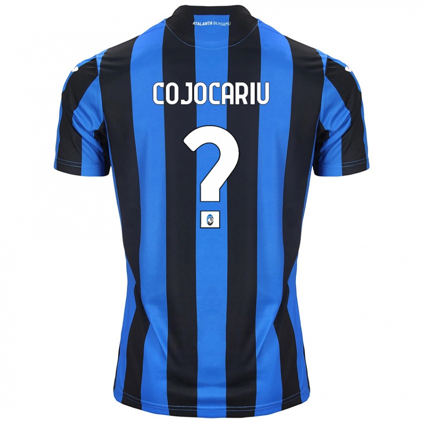 Criança Camisola Raul Cojocariu #0 Azul Preto Principal 2024/25 Camisa