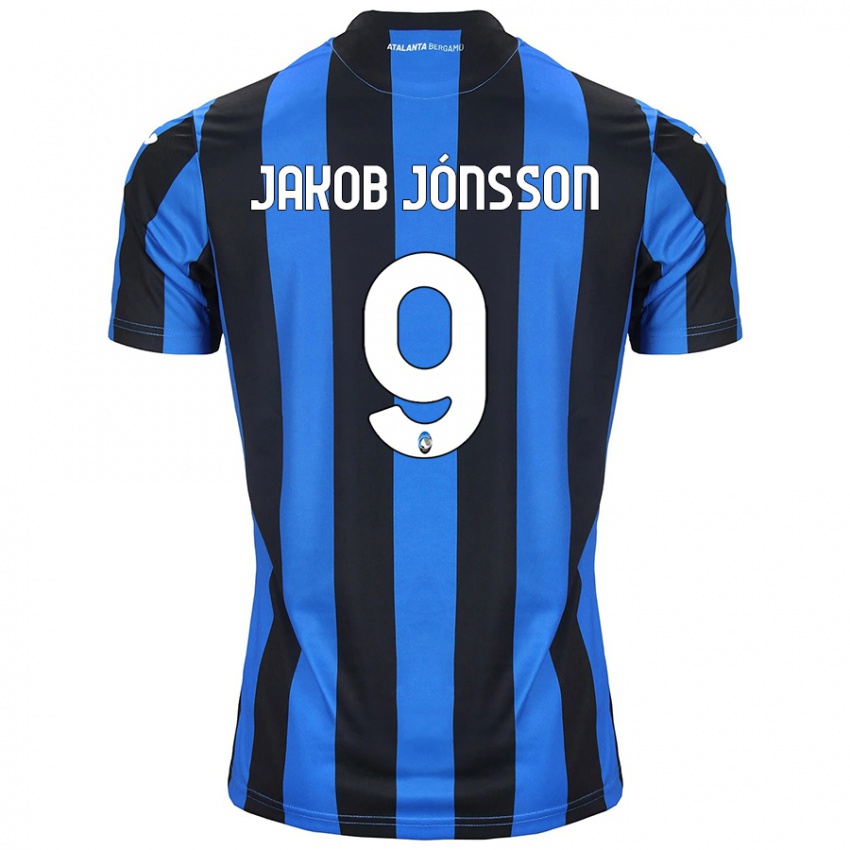 Criança Camisola Birkir Jakob Jónsson #9 Azul Preto Principal 2024/25 Camisa