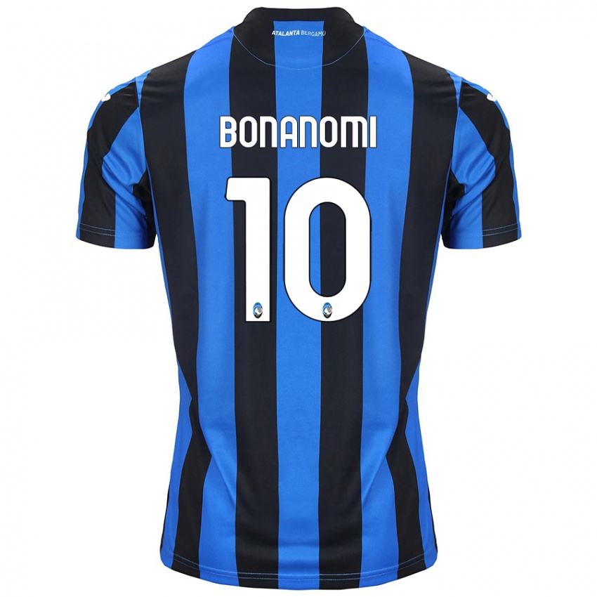 Criança Camisola Andrea Bonanomi #10 Azul Preto Principal 2024/25 Camisa