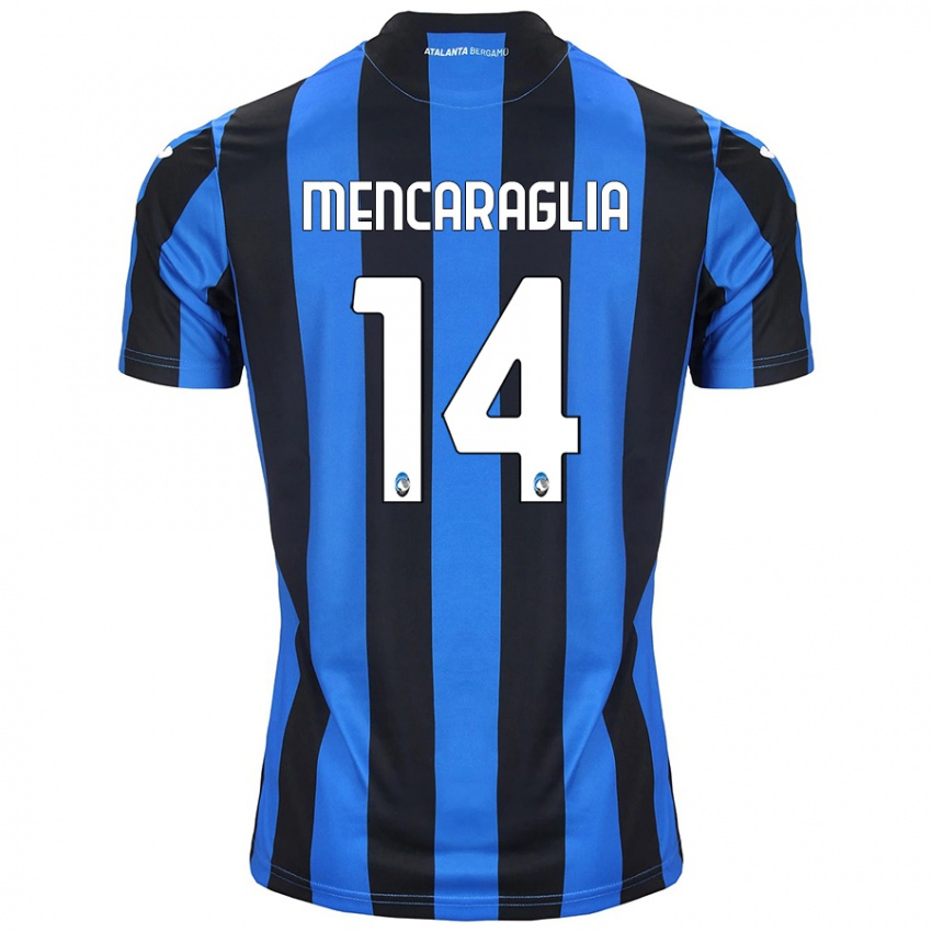 Criança Camisola Filippo Mencaraglia #14 Azul Preto Principal 2024/25 Camisa