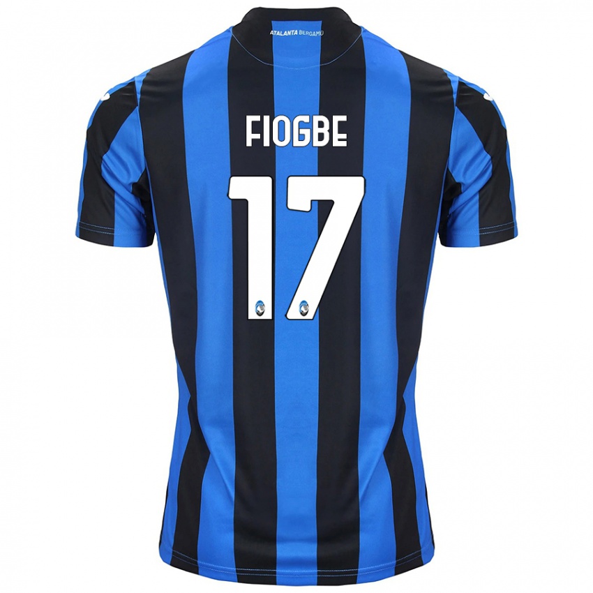 Criança Camisola Candas Fiogbe #17 Azul Preto Principal 2024/25 Camisa