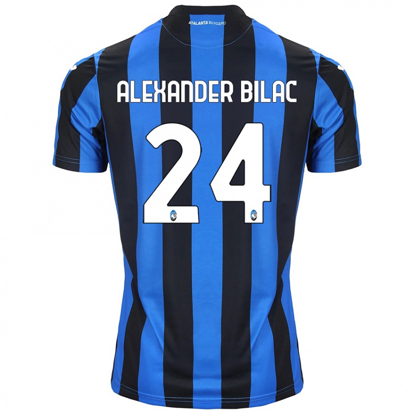 Criança Camisola Max Alexander Bilac #24 Azul Preto Principal 2024/25 Camisa