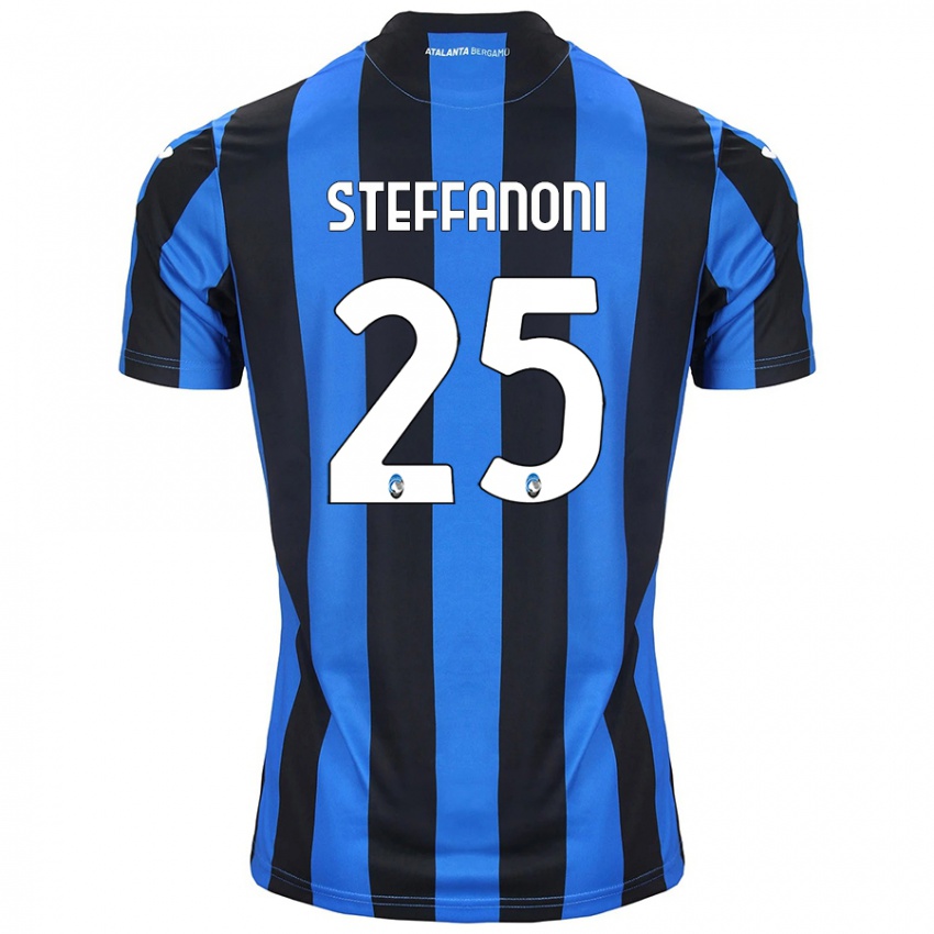 Criança Camisola Federico Steffanoni #25 Azul Preto Principal 2024/25 Camisa