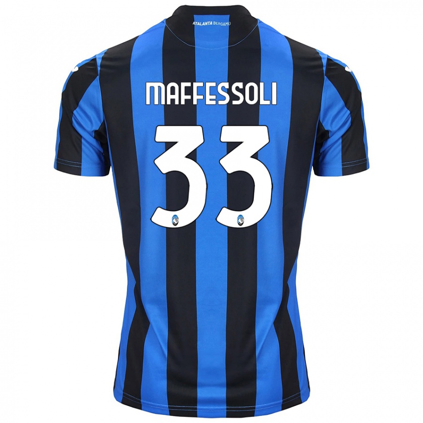 Criança Camisola Manuel Maffessoli #33 Azul Preto Principal 2024/25 Camisa