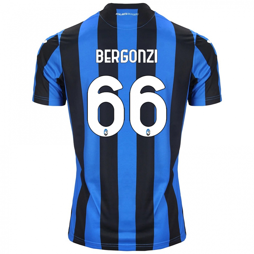 Criança Camisola Federico Bergonzi #66 Azul Preto Principal 2024/25 Camisa