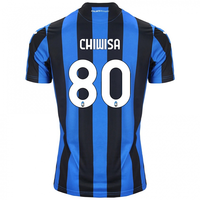 Criança Camisola Mannah Chiwisa #80 Azul Preto Principal 2024/25 Camisa