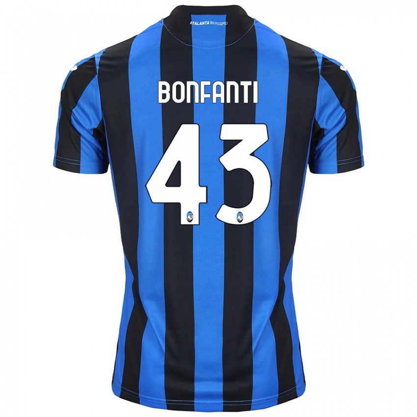 Criança Camisola Giovanni Bonfanti #43 Azul Preto Principal 2024/25 Camisa