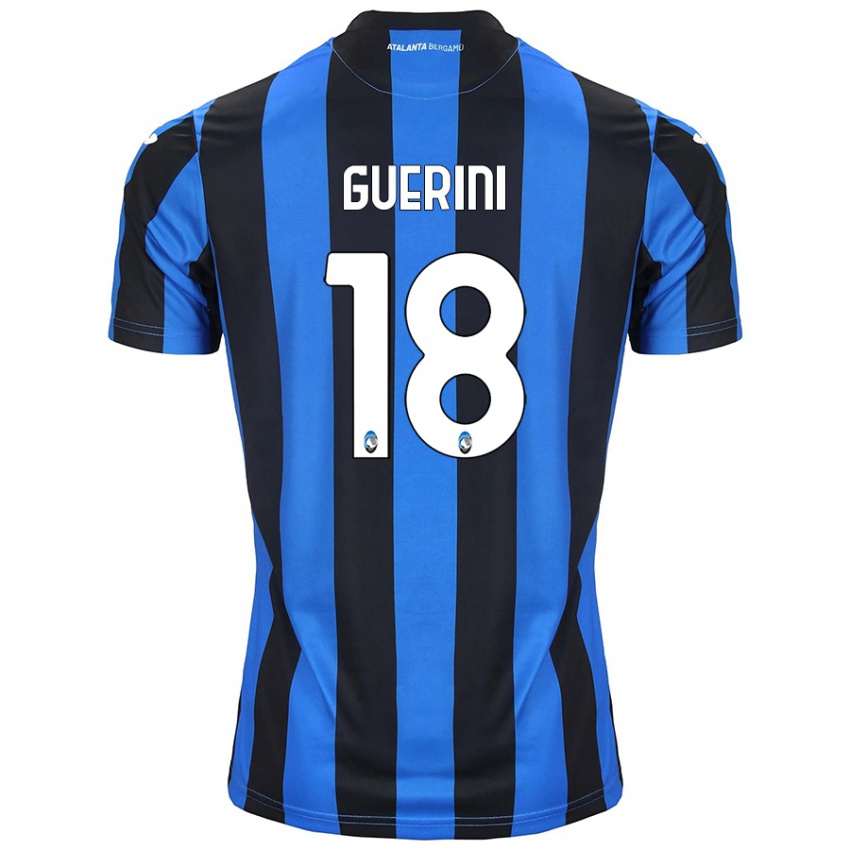 Criança Camisola Alessio Guerini #18 Azul Preto Principal 2024/25 Camisa