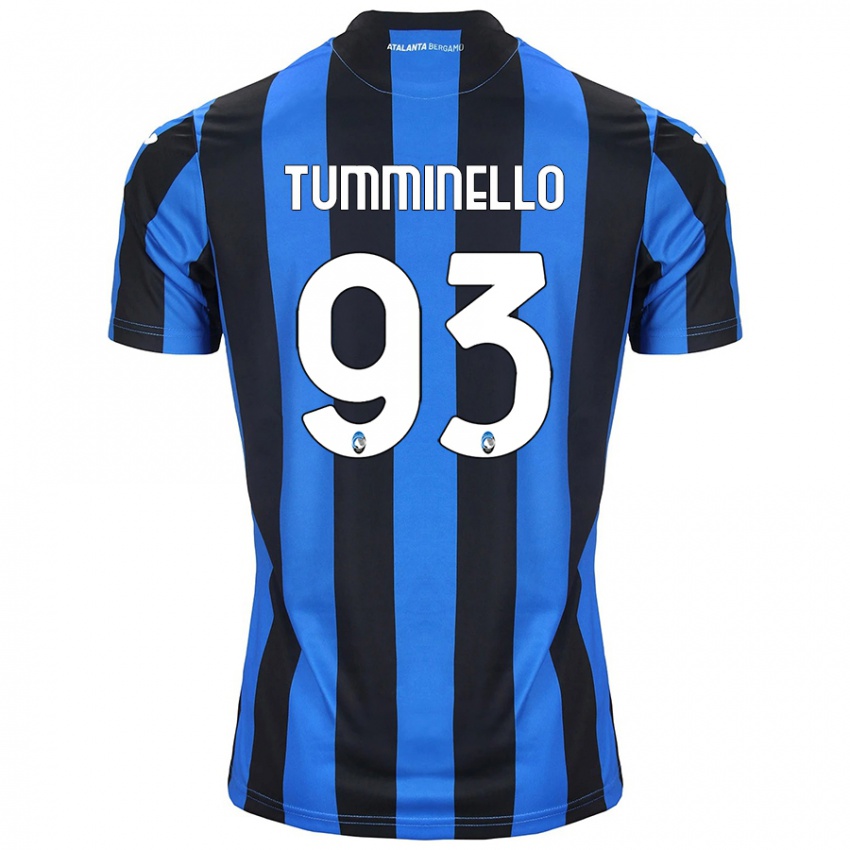 Criança Camisola Marco Tumminello #93 Azul Preto Principal 2024/25 Camisa