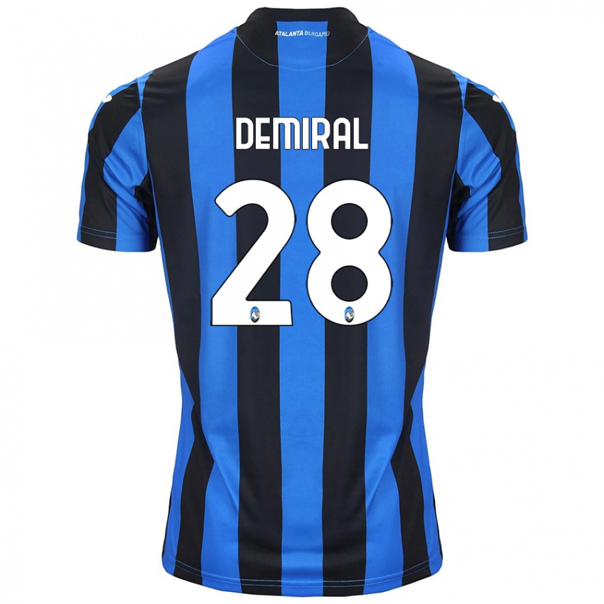 Criança Camisola Merih Demiral #28 Azul Preto Principal 2024/25 Camisa