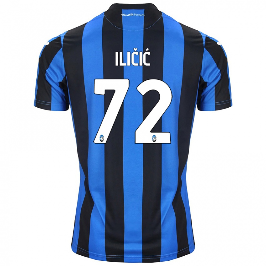 Criança Camisola Josip Ilicic #72 Azul Preto Principal 2024/25 Camisa