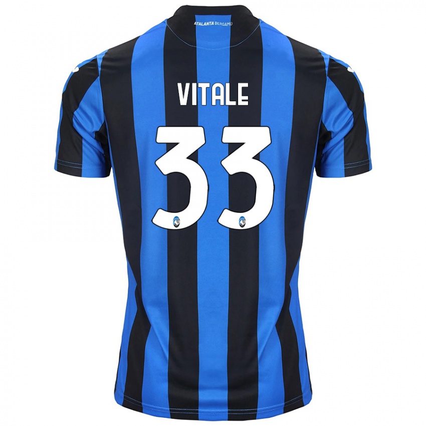 Criança Camisola Francesca Vitale #33 Azul Preto Principal 2024/25 Camisa