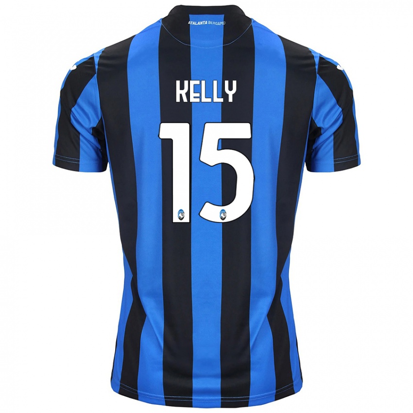 Criança Camisola Maegan Kelly #15 Azul Preto Principal 2024/25 Camisa