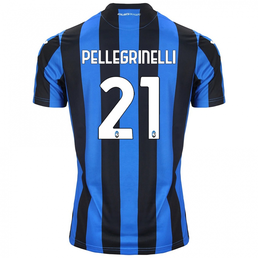 Criança Camisola Giorgia Pellegrinelli #21 Azul Preto Principal 2024/25 Camisa