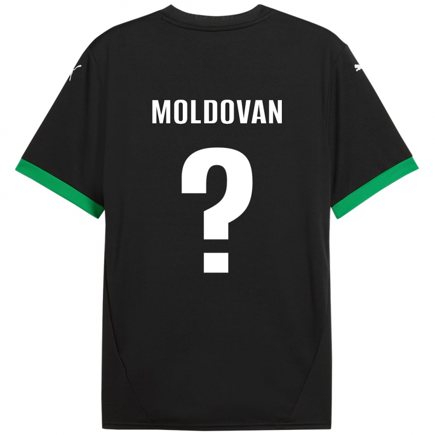 Criança Camisola Horațiu Moldovan #0 Preto Verde Escuro Principal 2024/25 Camisa