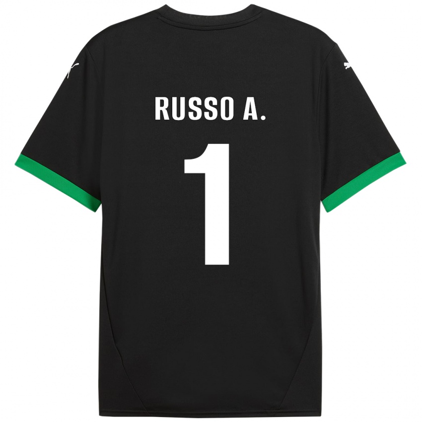 Criança Camisola Alessandro Russo #1 Preto Verde Escuro Principal 2024/25 Camisa