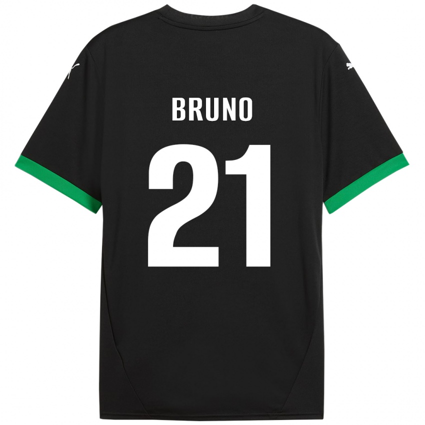 Criança Camisola Kevin Bruno #21 Preto Verde Escuro Principal 2024/25 Camisa