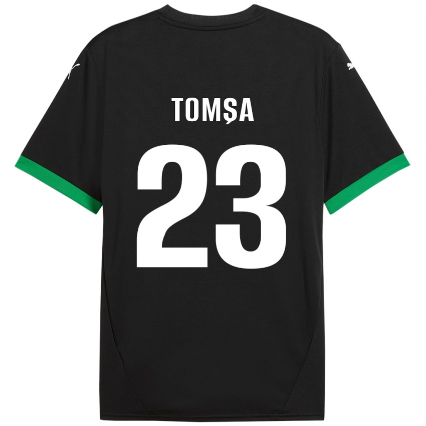 Criança Camisola Troy Tomșa #23 Preto Verde Escuro Principal 2024/25 Camisa