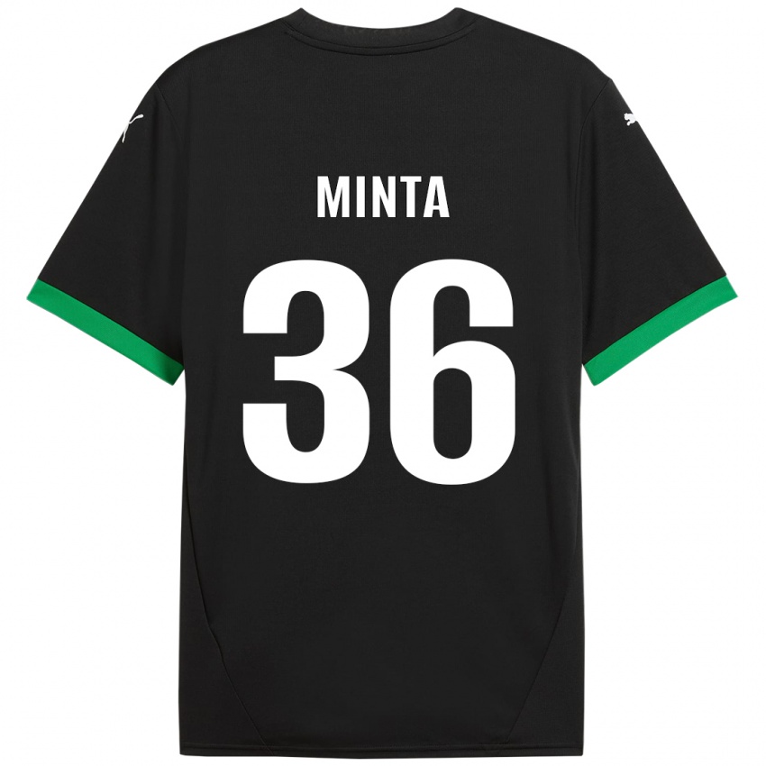 Criança Camisola Amoako Minta #36 Preto Verde Escuro Principal 2024/25 Camisa