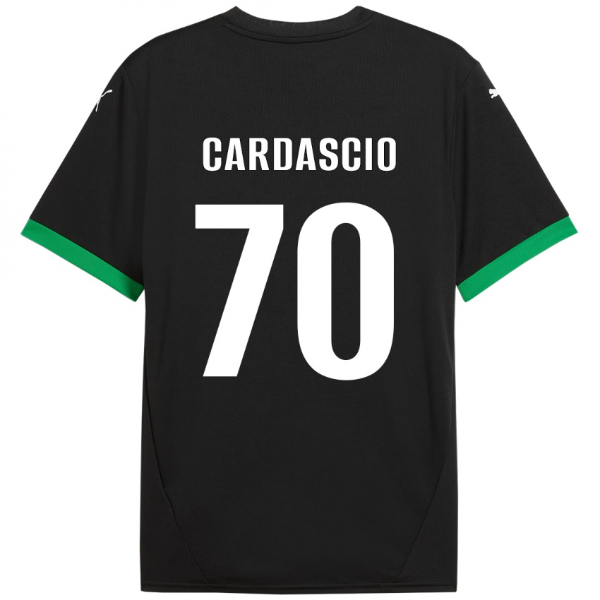 Criança Camisola Alessandro Cardascio #70 Preto Verde Escuro Principal 2024/25 Camisa