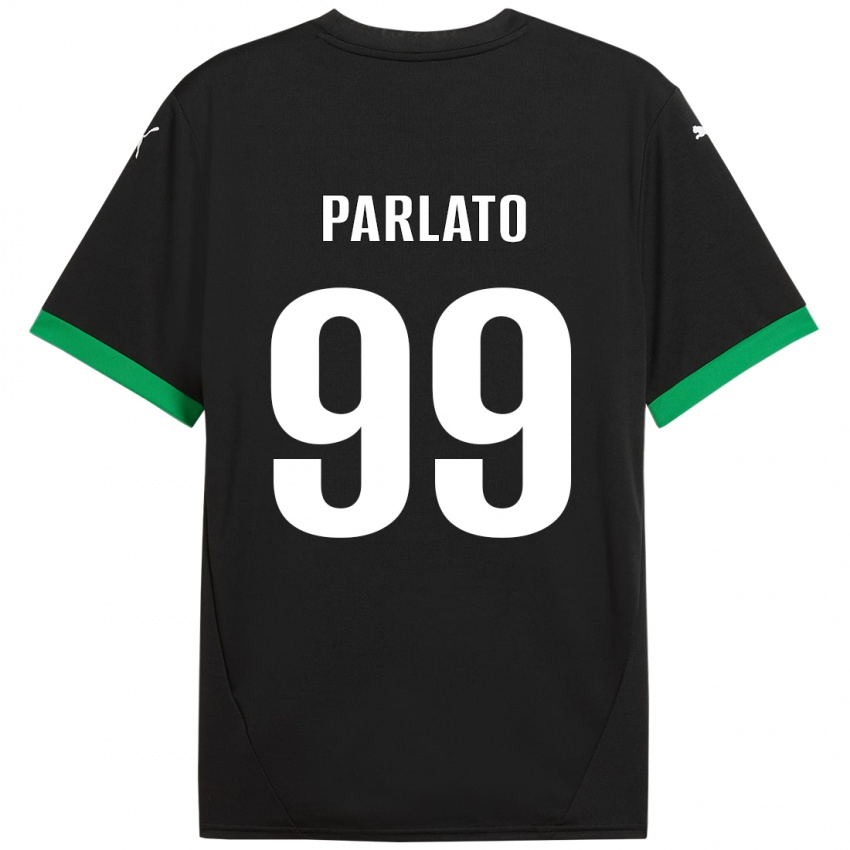 Criança Camisola Claudio Parlato #99 Preto Verde Escuro Principal 2024/25 Camisa