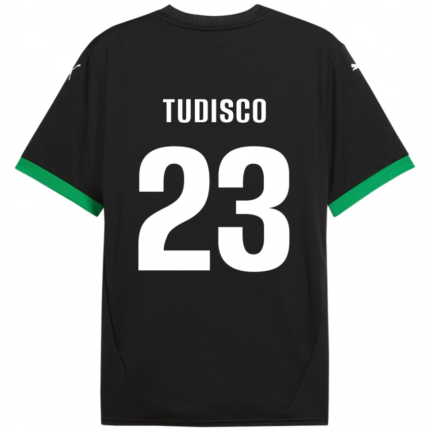 Criança Camisola Giorgia Tudisco #23 Preto Verde Escuro Principal 2024/25 Camisa