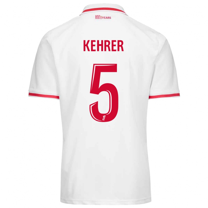 Criança Camisola Thilo Kehrer #5 Vermelho Branco Principal 2024/25 Camisa