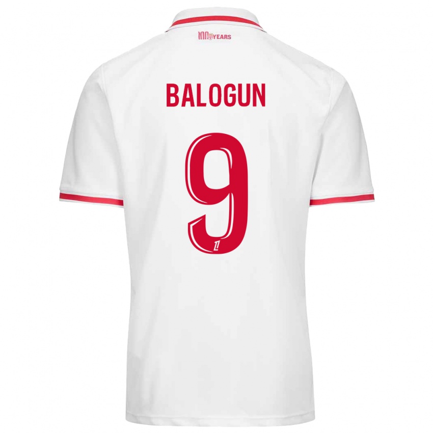 Criança Camisola Folarin Balogun #9 Vermelho Branco Principal 2024/25 Camisa