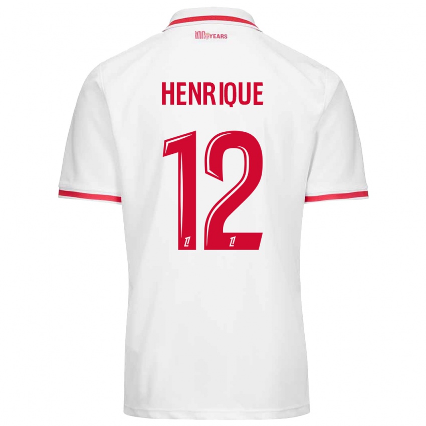 Criança Camisola Caio Henrique #12 Vermelho Branco Principal 2024/25 Camisa