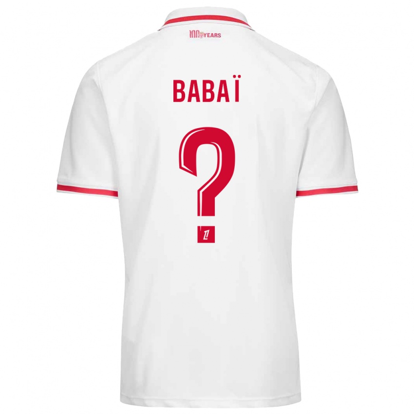 Criança Camisola Nazim Babaï #0 Vermelho Branco Principal 2024/25 Camisa