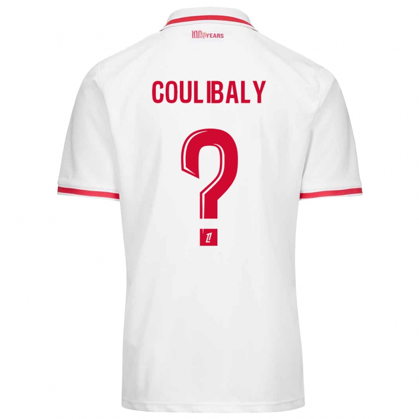 Criança Camisola Mamadou Coulibaly #0 Vermelho Branco Principal 2024/25 Camisa