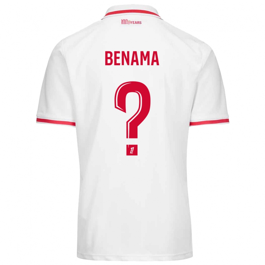 Criança Camisola Mayssam Benama #0 Vermelho Branco Principal 2024/25 Camisa