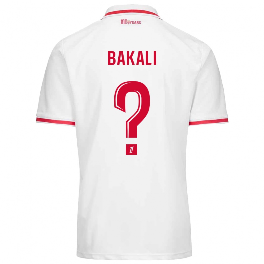 Criança Camisola Jonathan Bakali #0 Vermelho Branco Principal 2024/25 Camisa