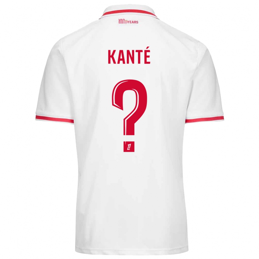 Criança Camisola Hamidou Kanté #0 Vermelho Branco Principal 2024/25 Camisa