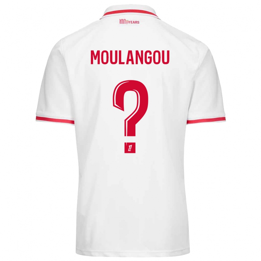 Criança Camisola Kenan Moulangou #0 Vermelho Branco Principal 2024/25 Camisa