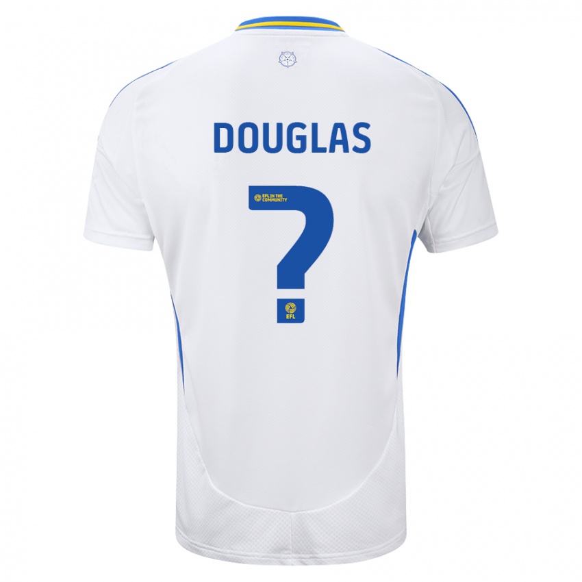 Criança Camisola Connor Douglas #0 Azul Branco Principal 2024/25 Camisa