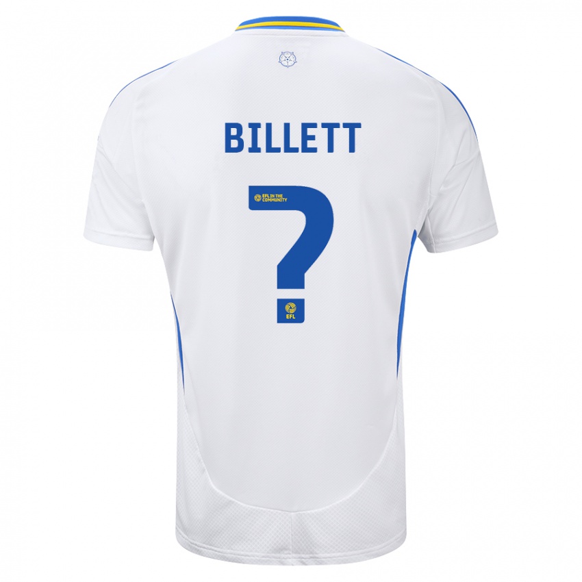 Criança Camisola Joe Billett #0 Azul Branco Principal 2024/25 Camisa