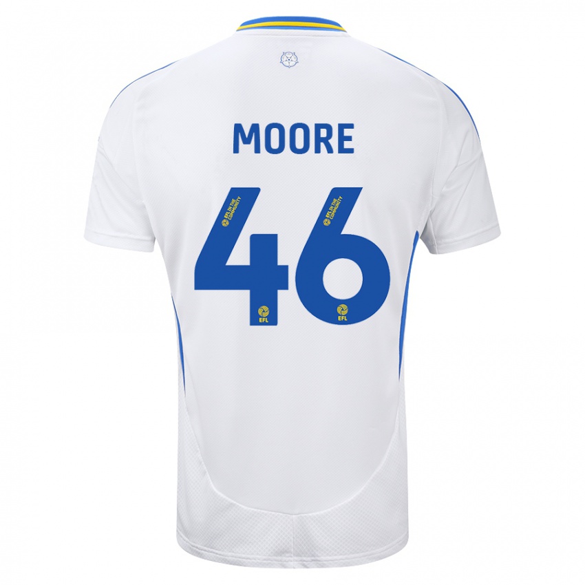 Criança Camisola Kris Moore #46 Azul Branco Principal 2024/25 Camisa