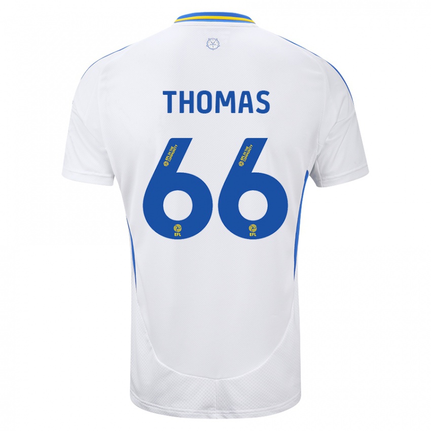 Criança Camisola Luca Thomas #66 Azul Branco Principal 2024/25 Camisa