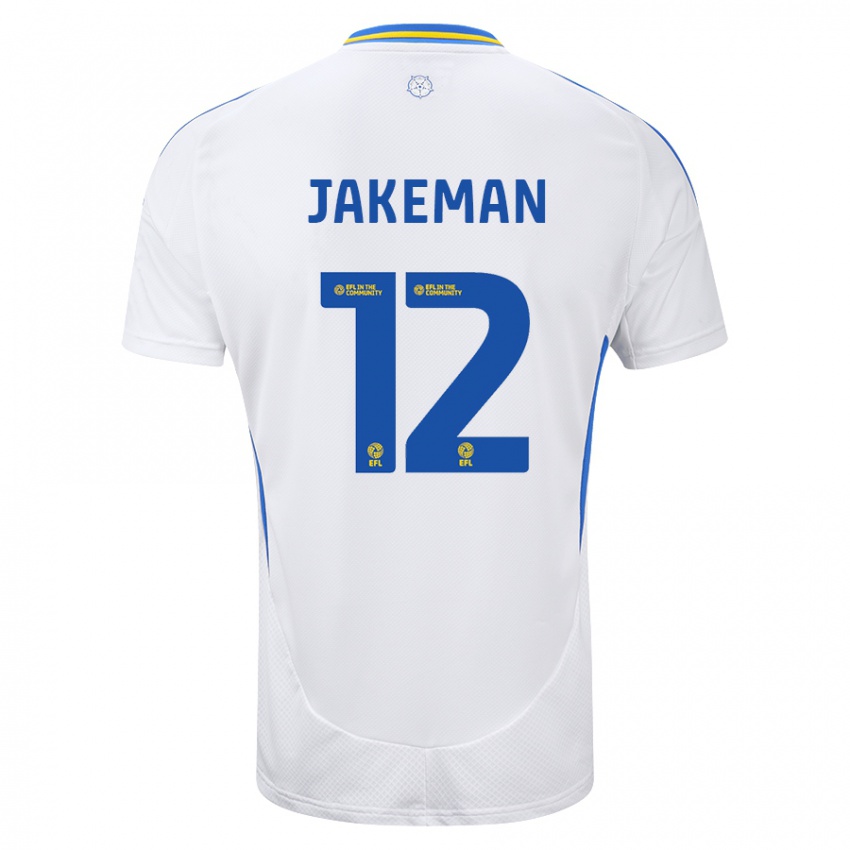 Criança Camisola Harriet Jakeman #12 Azul Branco Principal 2024/25 Camisa