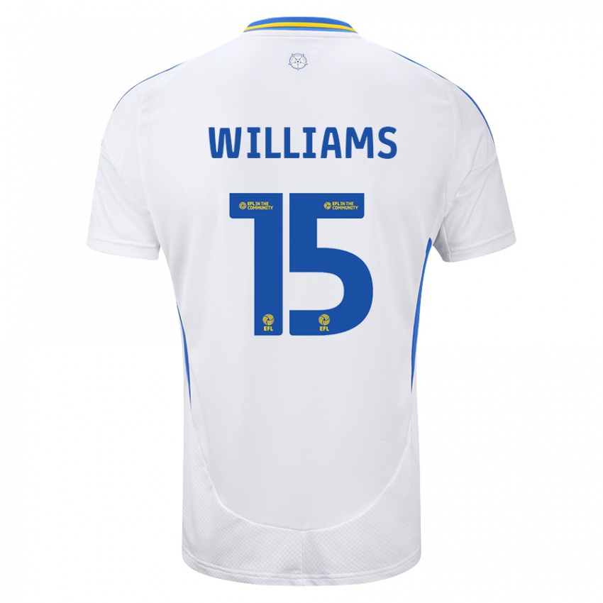 Criança Camisola Paige Williams #15 Azul Branco Principal 2024/25 Camisa