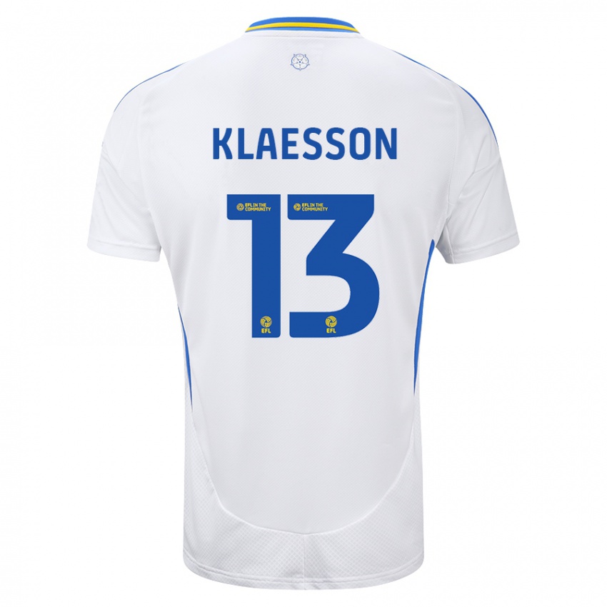 Criança Camisola Kristoffer Klaesson #13 Azul Branco Principal 2024/25 Camisa