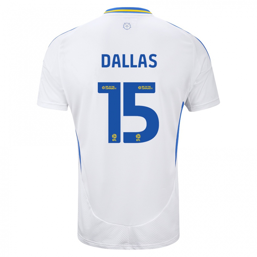 Criança Camisola Stuart Dallas #15 Azul Branco Principal 2024/25 Camisa