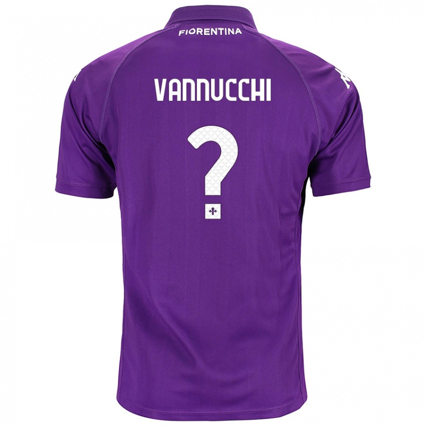 Criança Camisola Tommaso Vannucchi #0 Roxo Principal 2024/25 Camisa